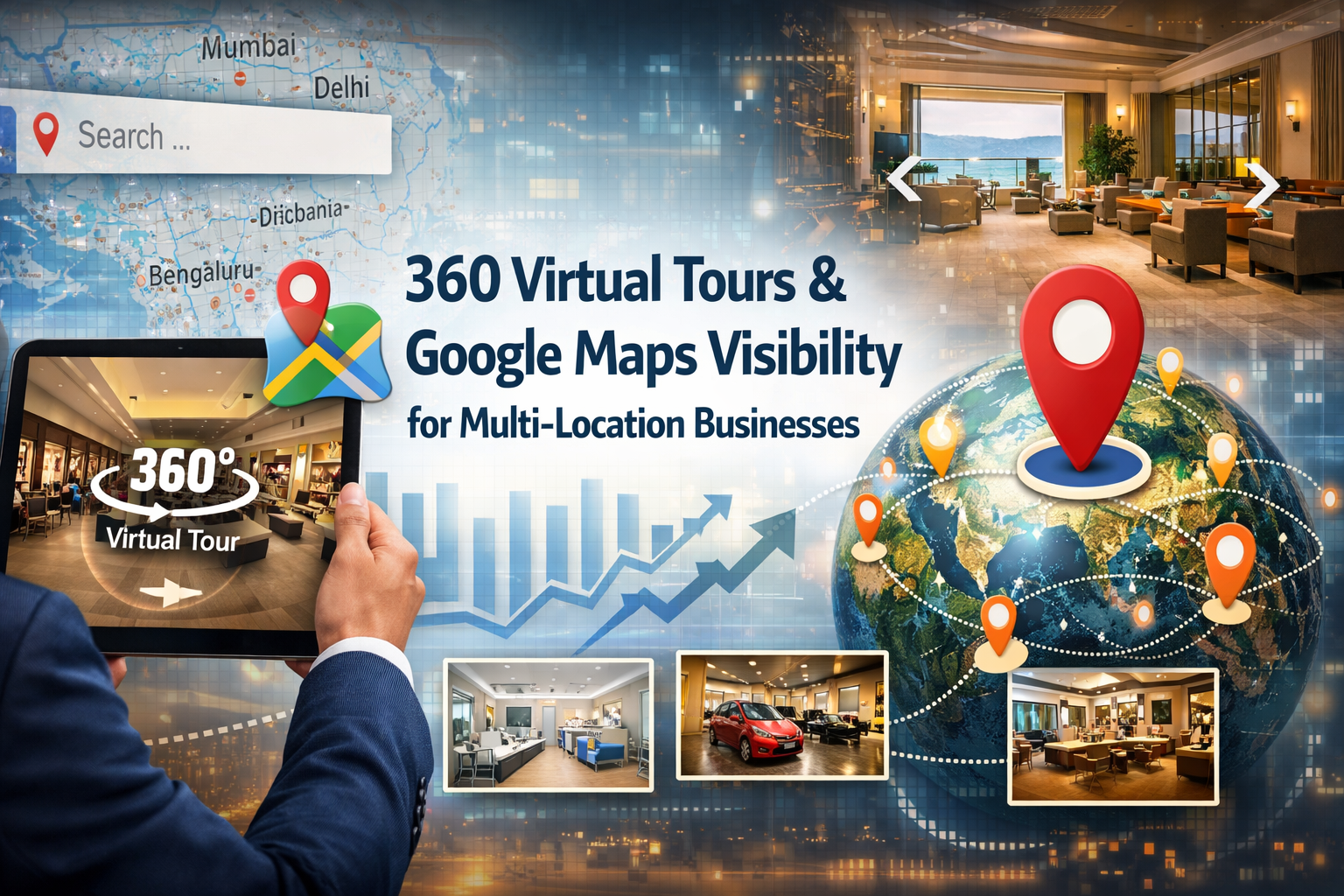 How 360 Virtual Tours Improve Google Maps Visibility for Multi-Location Businesses