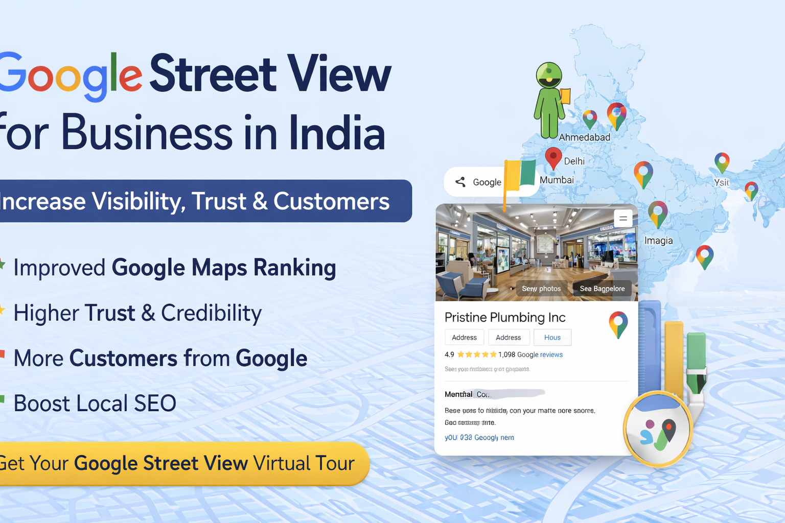 Google Street View for Business in India: Complete Guide to Increase Visibility, Trust & Customers